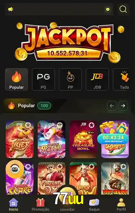 Promoções Especiais no 77uu App